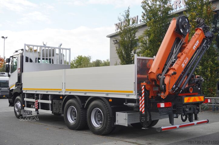 Бортовий із краном Renault C380 Comfort 6x4 / Atlas 172.3E crane