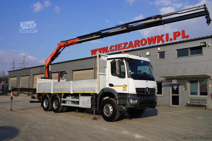 Платформа з краном Рік випуску: 2020 Пот Mercedes-Benz Arocs 2636 6x4/ Fassi F195A.0.24/ 660mth