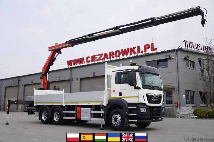 Платформа із краном MAN TGS 26.420 6x4 / Fassi F215A.2.24
