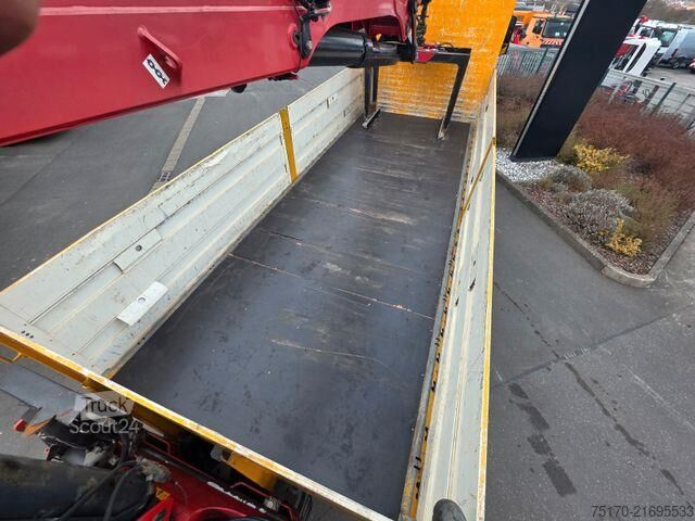 Plattformanhänger Mercedes-Benz Arocs 2545 L 6x2 HMF 2110L Zange Retarder