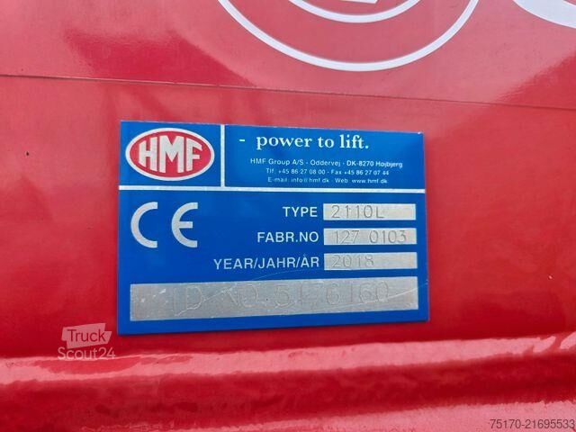 Plattformanhänger Mercedes-Benz Arocs 2545 L 6x2 HMF 2110L Zange Retarder