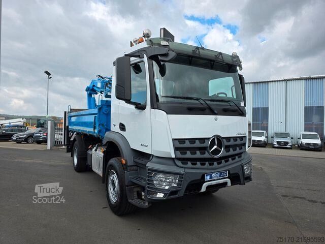 Kipper Mercedes-Benz Arocs 1832 KK 4x2 Kran MKG HLK 116 A3 Funk