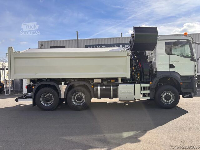 Tipper cu 3 fețe MAN TGS 33.440 | 6x6 | Automaat | kraan | kipper |