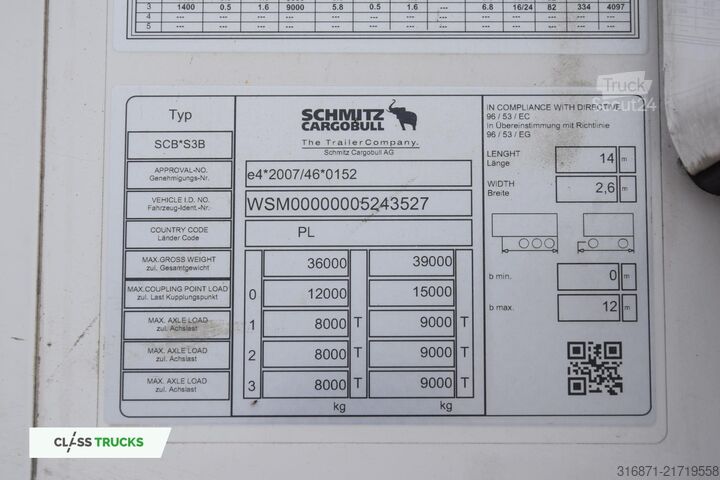 Refriģeratora puspiekabe SCHMITZ CARGOBULL SKO Double Deck FP 60 SLXi 300
