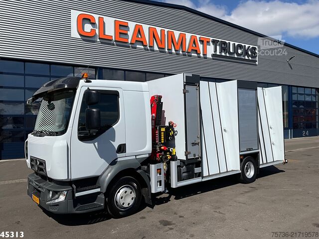 Autokrāna kravas automašīna Renault D 220 Euro 6 Fassi 2,3 Tonmeter laadkraan Just ...