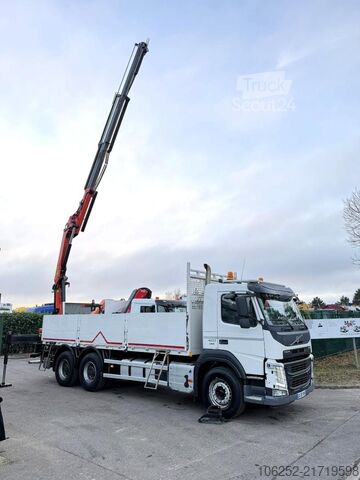 Læsseplatform Volvo FM 420 6x4 BAUSTOFF + KRAN PALFINGER PK18502 SH...