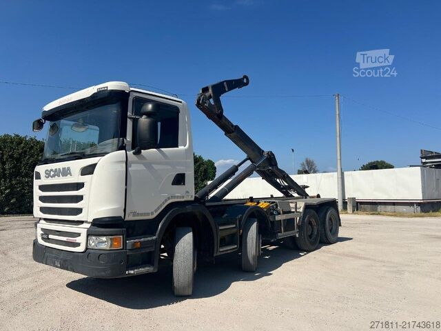 Kanca kasalı yük kamyonu (roll-off) SCANIA SCANIA G450 SCARRABILE 8X4