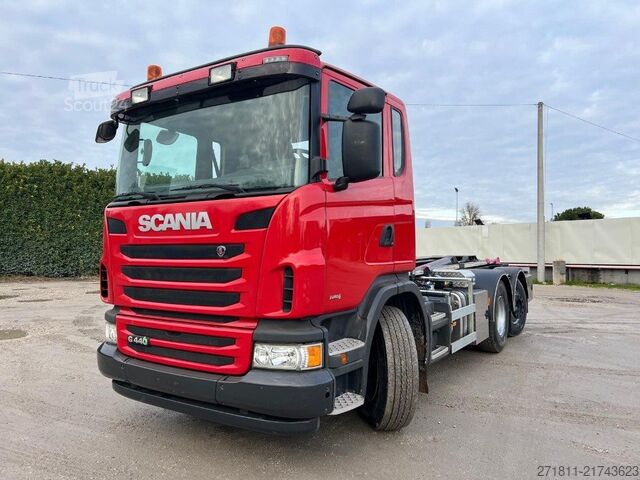 Kamion s kipom s pomičnim kontejnerom SCANIA SCANIA G440 SCARRABILE 6X2