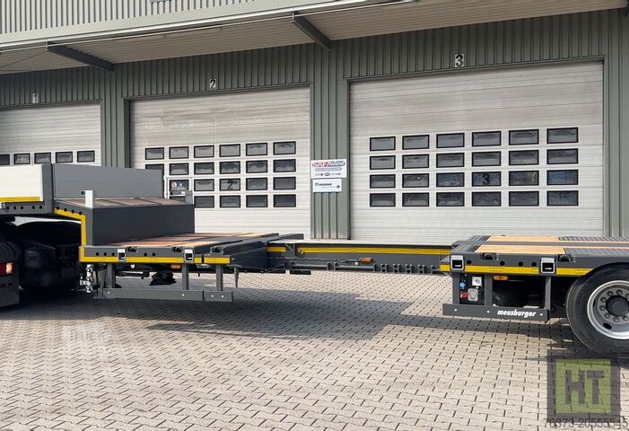 Polpriklopnik z nizkim nakladalnikom Meusburger 3-Achs-Tele-Semi-Radmulden-hydr. Rampen