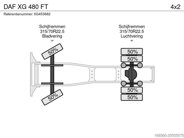 Tracteur standard DAF XG 480 FT