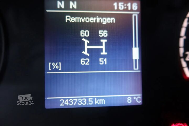 Koffer Scania P250 Bak+ Klep Dhollandia 1500 kg. Black line