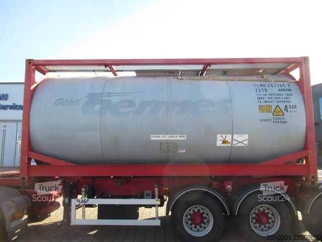 δεξαμενόπλοιο κοντέινερ 24m³ TANKCONTAINER TANK EDELSTAHL Stahlcontainer TANK 24.000L GÜLLE