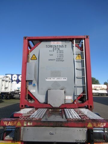 δεξαμενόπλοιο κοντέινερ 24m³ TANKCONTAINER TANK EDELSTAHL Stahlcontainer TANK 24.000L GÜLLE