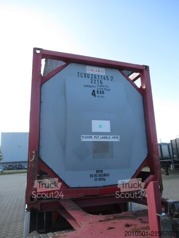 δεξαμενόπλοιο κοντέινερ 24m³ TANKCONTAINER TANK EDELSTAHL Stahlcontainer TANK 24.000L GÜLLE