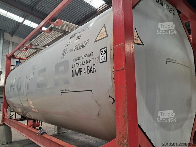δεξαμενόπλοιο κοντέινερ 24m³ TANKCONTAINER TANK EDELSTAHL Stahlcontainer TANK 24.000L GÜLLE