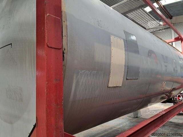 δεξαμενόπλοιο κοντέινερ 24m³ TANKCONTAINER TANK EDELSTAHL Stahlcontainer TANK 24.000L GÜLLE