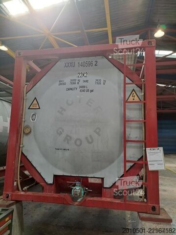 δεξαμενόπλοιο κοντέινερ 24m³ TANKCONTAINER TANK EDELSTAHL Stahlcontainer TANK 24.000L GÜLLE