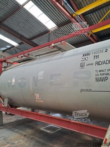 δεξαμενόπλοιο κοντέινερ 24m³ TANKCONTAINER TANK EDELSTAHL Stahlcontainer TANK 24.000L GÜLLE