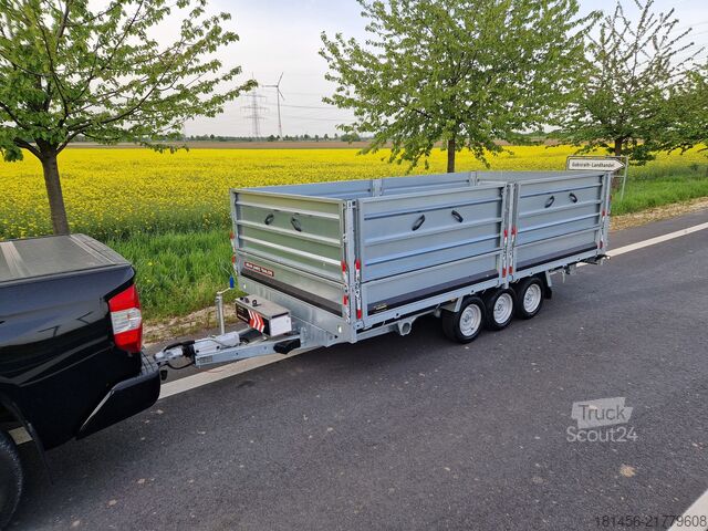 причіп-самоскид Brian James Trailers Tipper Tridem 400x200x100cm 3500kg