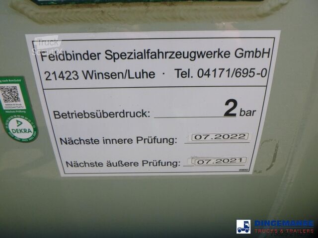 Réservoir Feldbinder Powder tank alu 60 m3 (tipping)