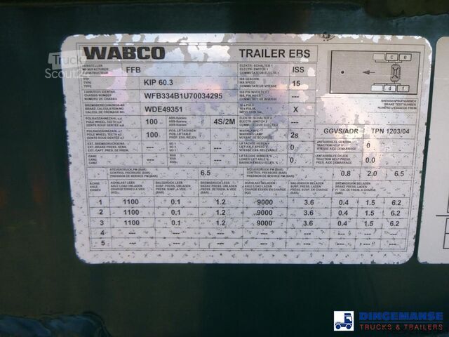 Réservoir Feldbinder Powder tank alu 60 m3 (tipping)