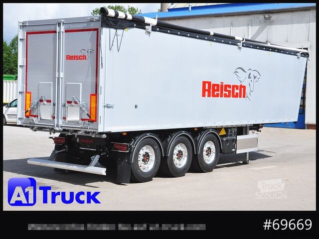 Kippers oplegger REISCH RHKS, Alu-Kippmulde 52m³, Miete
