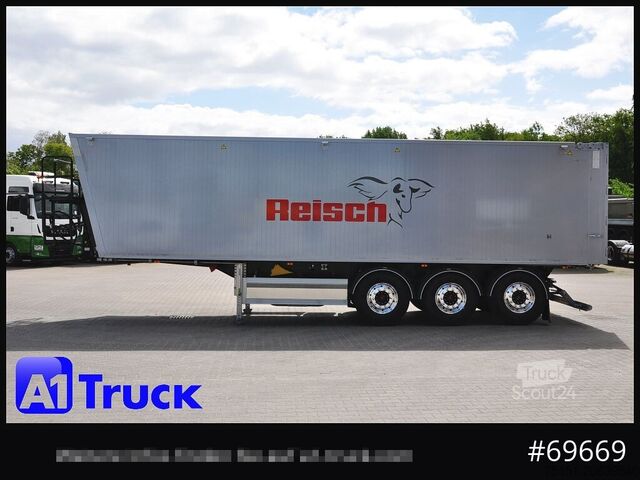 Semi-reboque basculante REISCH RHKS, Alu-Kippmulde 52m³, Miete