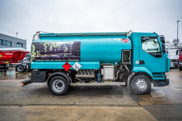 Camion-citerne RENAULT MIDLUM 270 DXI + MAGYAR ALU 11000L+5COMP.