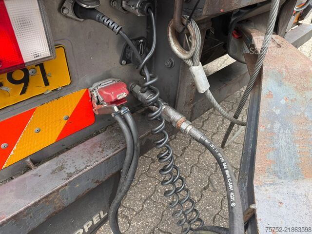 Transport av containere GS AC-2800-K NCH/Haak Kiepende containeraanhanger ...