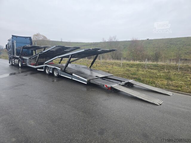 Semi-remorque porte-voitures aksoylu Aksoylu Auflieger für 6 PKW oder Wohnmob