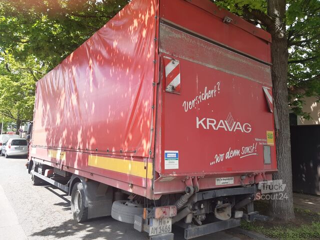 Platformas kravas automašīna ar tentu MAN TGL 12.250
