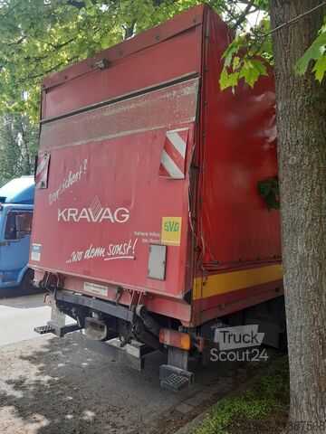 Platformas kravas automašīna ar tentu MAN TGL 12.250