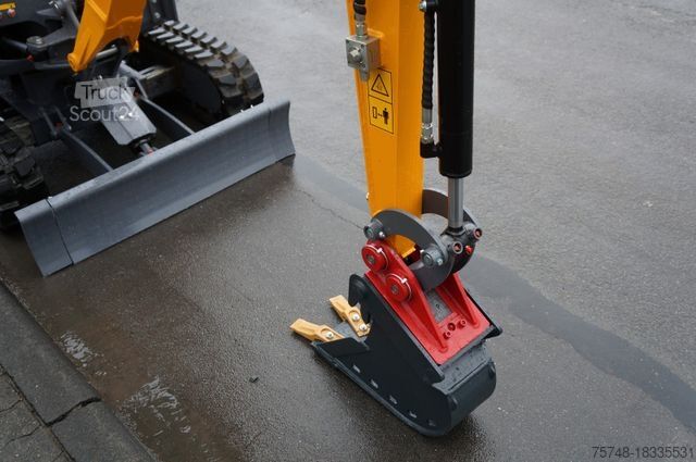 Mini bager  Microbagger 1200 kg MS01 Löffelpaket Joystickst.