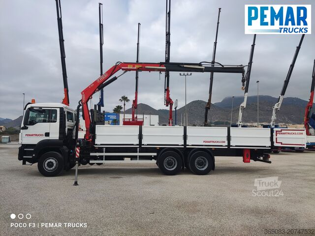 Camión grúa MAN TGS 26.360 6X4 GRUA CAJA FIJA EURO 6