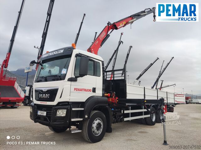 Camión grúa MAN TGS 26.360 6X4 GRUA CAJA FIJA EURO 6