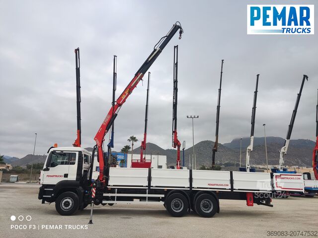 Camión grúa MAN TGS 26.360 6X4 GRUA CAJA FIJA EURO 6