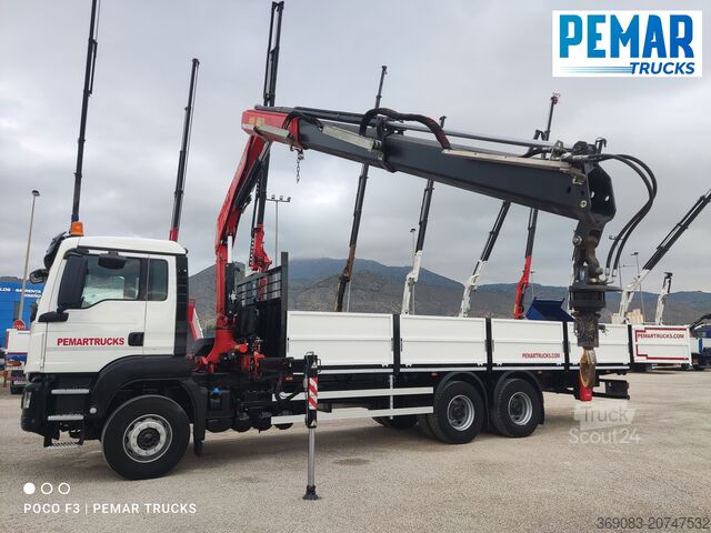 Camión grúa MAN TGS 26.360 6X4 GRUA CAJA FIJA EURO 6