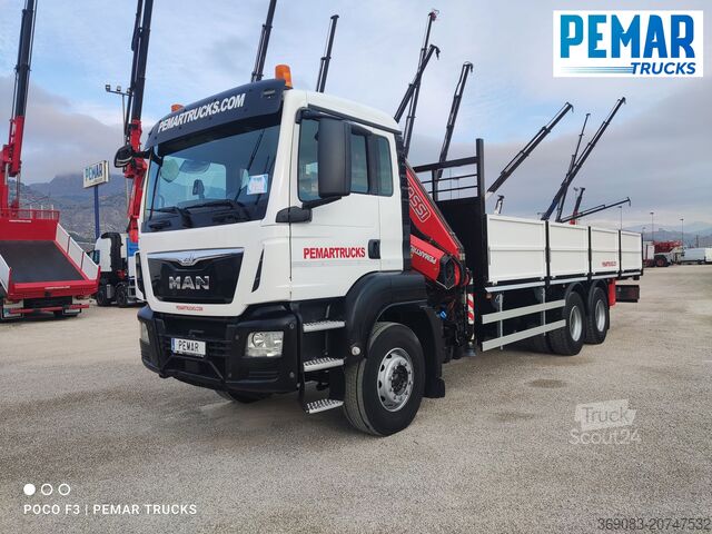 Camión grúa MAN TGS 26.360 6X4 GRUA CAJA FIJA EURO 6