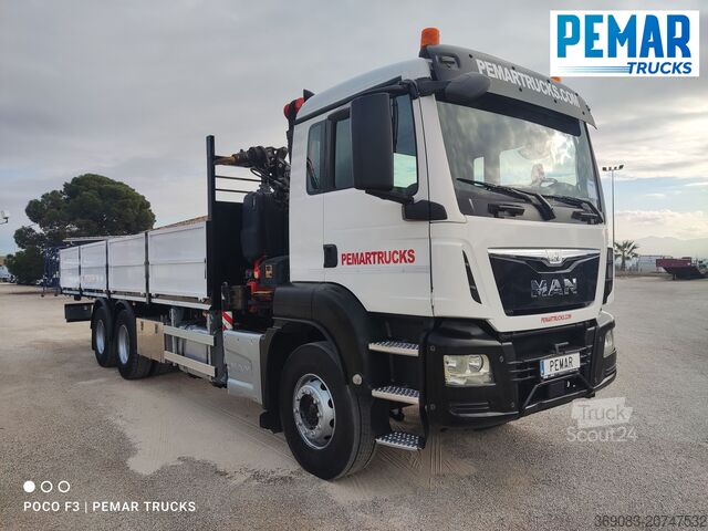 Camión grúa MAN TGS 26.360 6X4 GRUA CAJA FIJA EURO 6