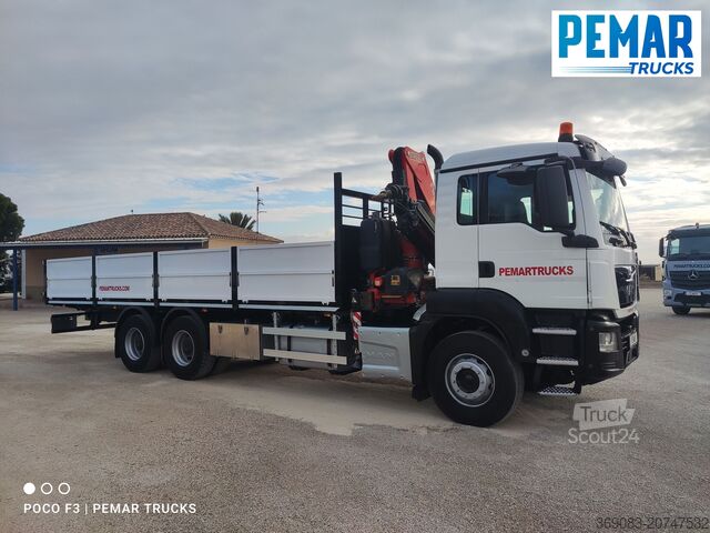 Camión grúa MAN TGS 26.360 6X4 GRUA CAJA FIJA EURO 6
