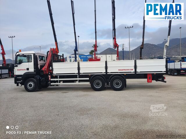 Camión grúa MAN TGS 26.360 6X4 GRUA CAJA FIJA EURO 6