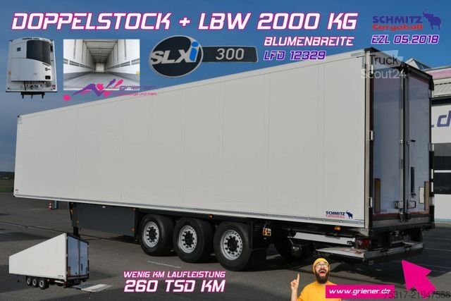 Chladený náves SCHMITZ CARGOBULL SKO 24/TK SLX i 300/DOPPELSTOCK /BLUMEN/LBW 2000