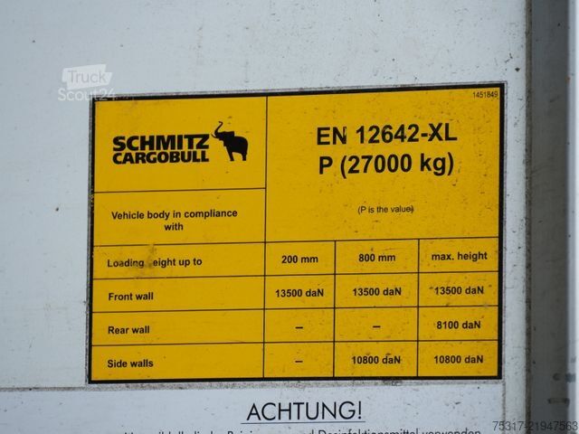 Box-semitrailer SCHMITZ CARGOBULL SKO 24/DOPPELSTOCK /ZURRLEISTE / 2700 mm TOP