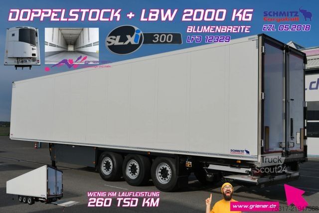 Chladený náves SCHMITZ CARGOBULL SKO 24/TK SLX i 300/DOPPELSTOCK /BLUMEN/LBW 2000