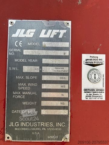 Darbo platforma JLG 600S*Arbeitsbühne*21 Meter