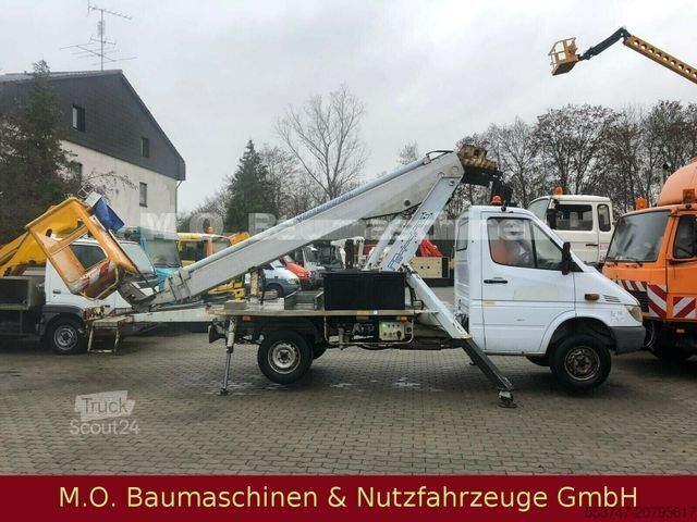 Ant sunkvežimio sumontuota darbo platforma MERCEDES-BENZ 308 D Sprinter / Multitel Bühne 16m