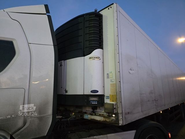 Šaldytuvas puspriekabė SCHMITZ CARGOBULL City Tiefkühler, 2. Achs drehbar, 3 to Ladebordw