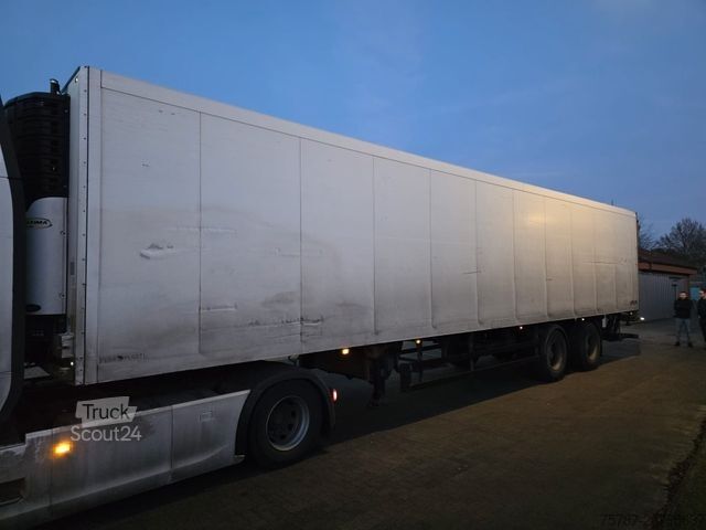 Šaldytuvas puspriekabė SCHMITZ CARGOBULL City Tiefkühler, 2. Achs drehbar, 3 to Ladebordw