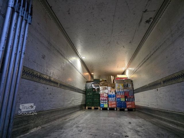 Šaldytuvas puspriekabė SCHMITZ CARGOBULL City Tiefkühler, 2. Achs drehbar, 3 to Ladebordw