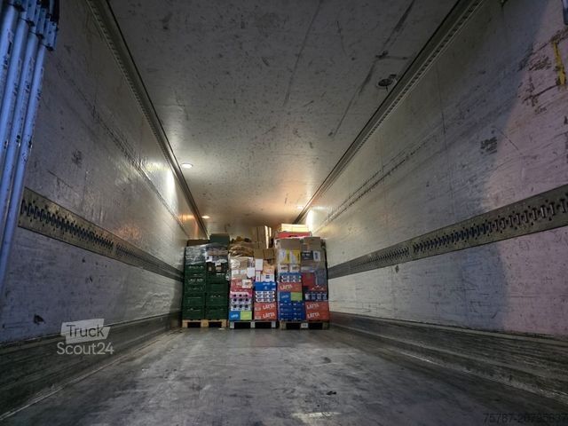 Šaldytuvas puspriekabė SCHMITZ CARGOBULL City Tiefkühler, 2. Achs drehbar, 3 to Ladebordw